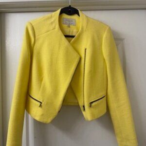 Zara Yellow Moto Zip Jacket - Sz. L